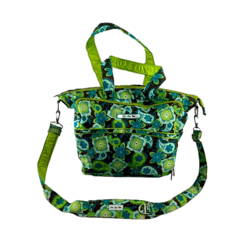Ju Ju Be Diaper Bag in Paisley Green Turquoise & Brown